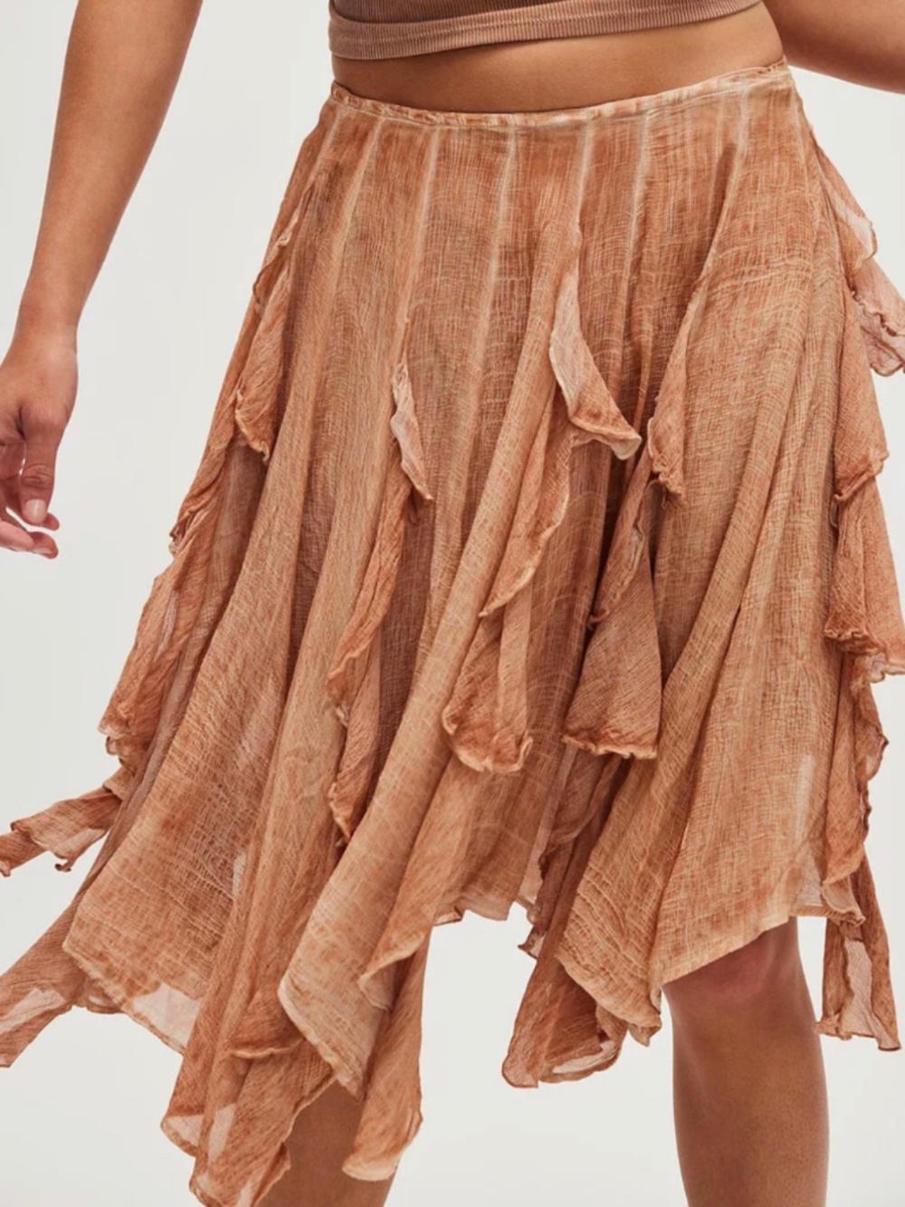 Free People┆M┆Susanna Midi Skirt┆Orange┆325